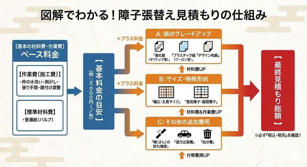 図解でわかる生じの張替え