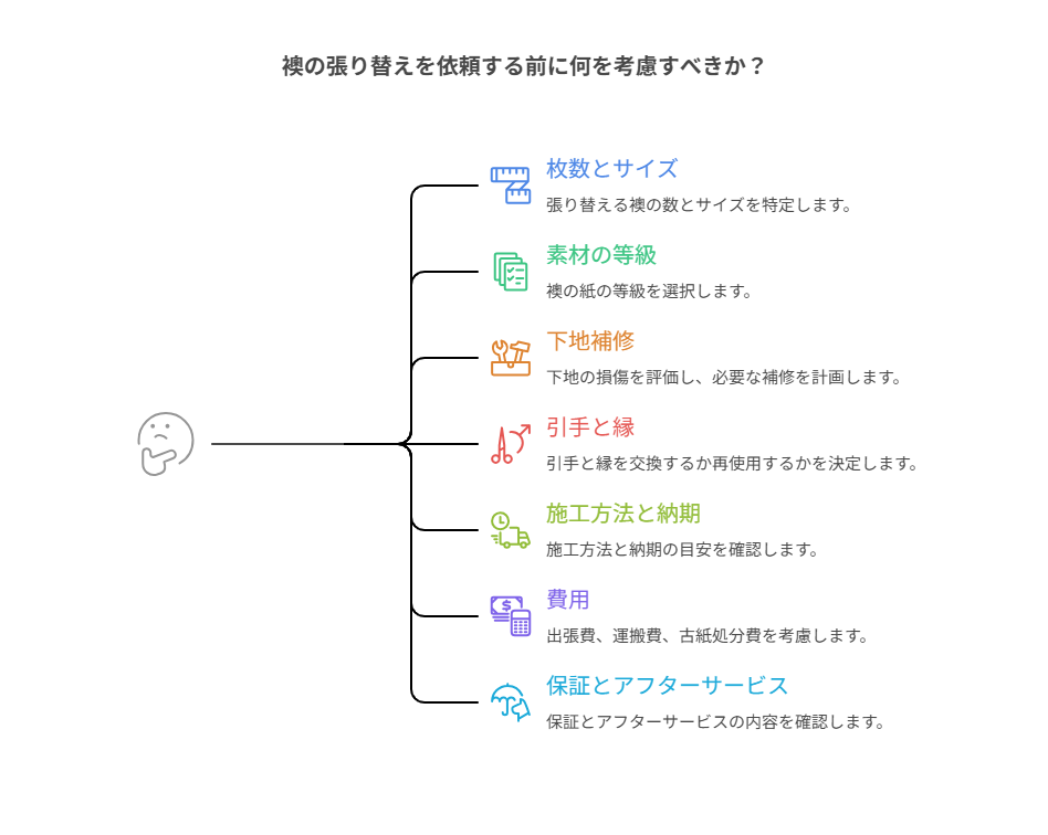 襖の張り替えを依頼する前に何を考慮すべきか？